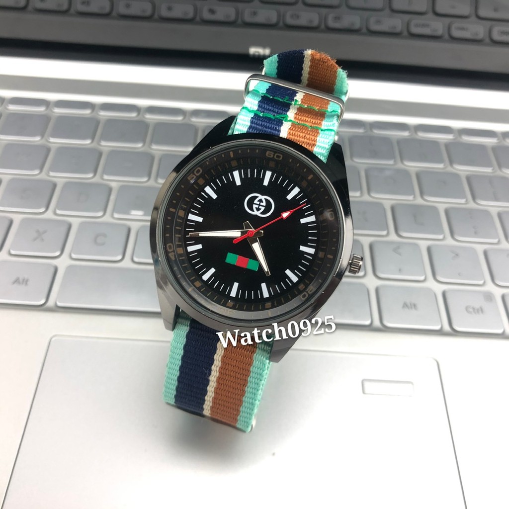 ✅COD [READY STOCK] JAM TANGAN MURAH CEWEK WANITA KANVAS NATO STRAP KOREA GROSIR IMPORT WATCH  W113