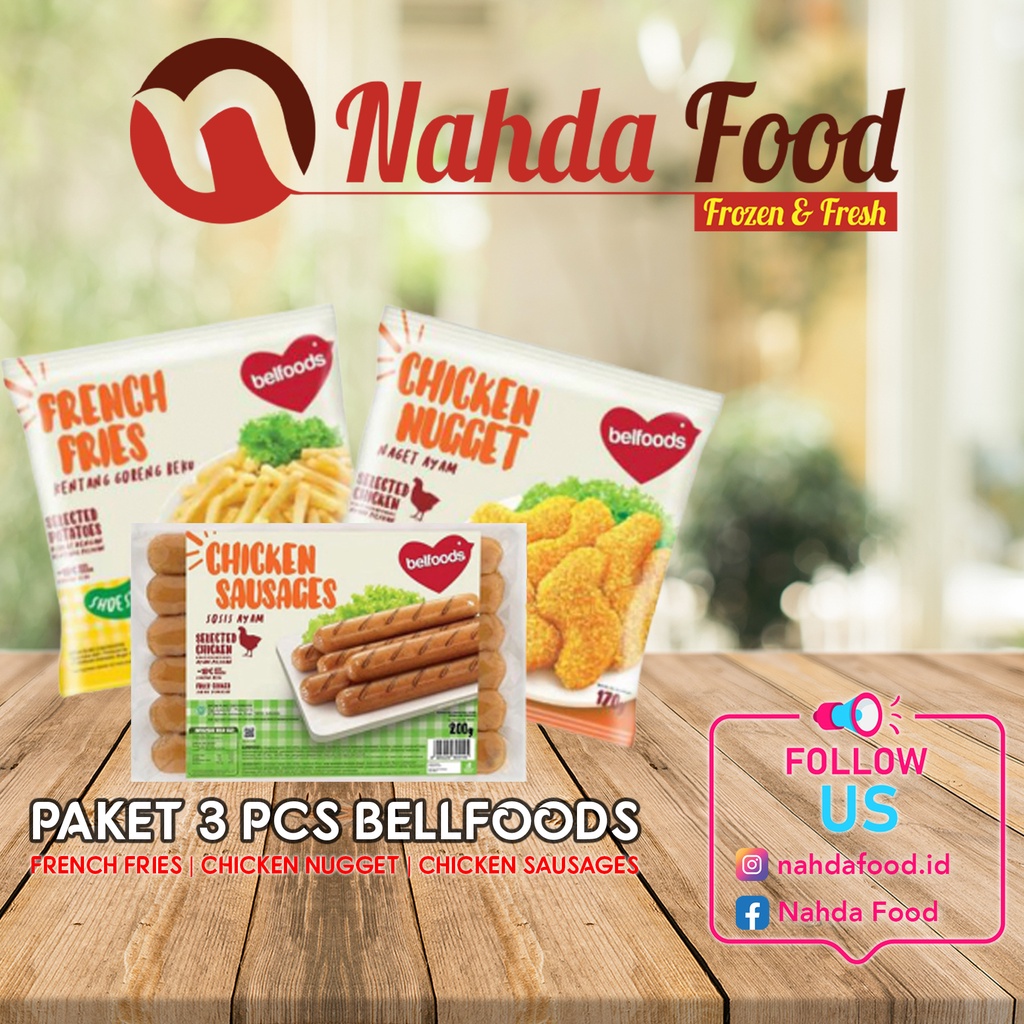 

PAKET 3 PCS BELFOODS (KENTANG-NUGGET-SOSIS)