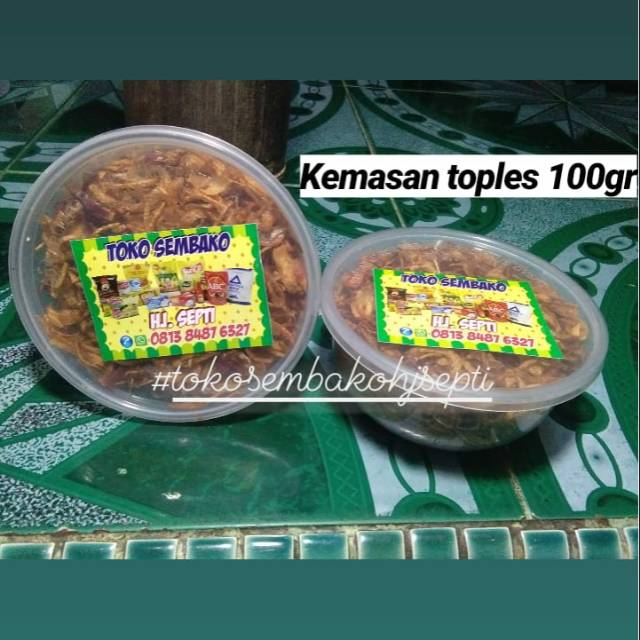 

Bawang goreng original 100gram (kemasan toples)