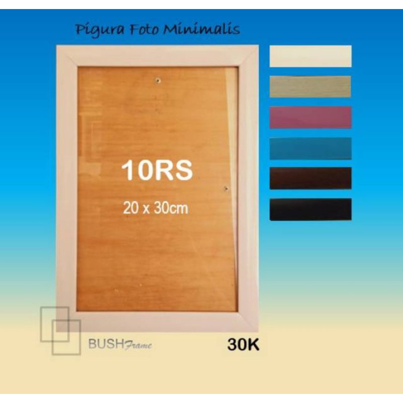 Bingkai foto 10Rs 20x30/24×34 pigora foto figura minimalis frame foto plus kaca