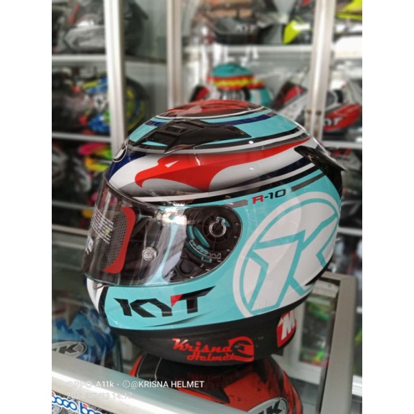 Helm Full Face KYT R10 AQUAMARINE