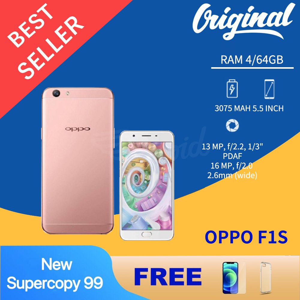 CUPID OPPO F1S/A59 RAM 4/32 GB &amp; 4/64 GB GARANSI DISTRIBUTOR 1 TAHUN