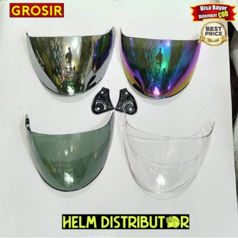 (COD⭐⭐⭐) Kaca helm /visor helm kyt dj maru kyt Galaxy ink centro plus rachet.murah