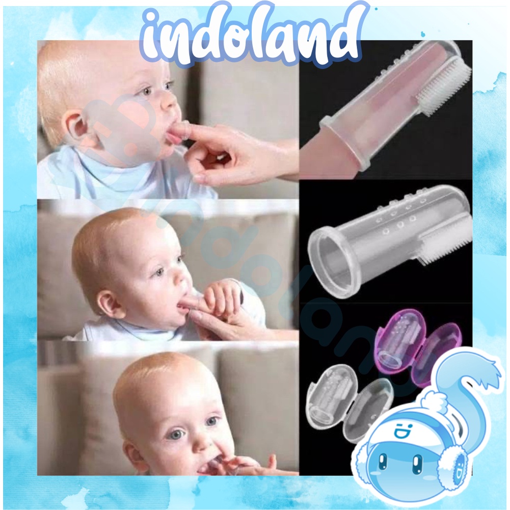 ☀ INDOLAND ☀ R330 SIKAT LIDAH BAYI SILIKON DENGAN KOTAK BPA FREE IMPORT MURAH COD