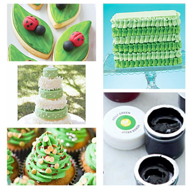 

Pewarna makanan wilton 14 g leaf green food color icing pewarna kue wilton buttercream pewarna kue