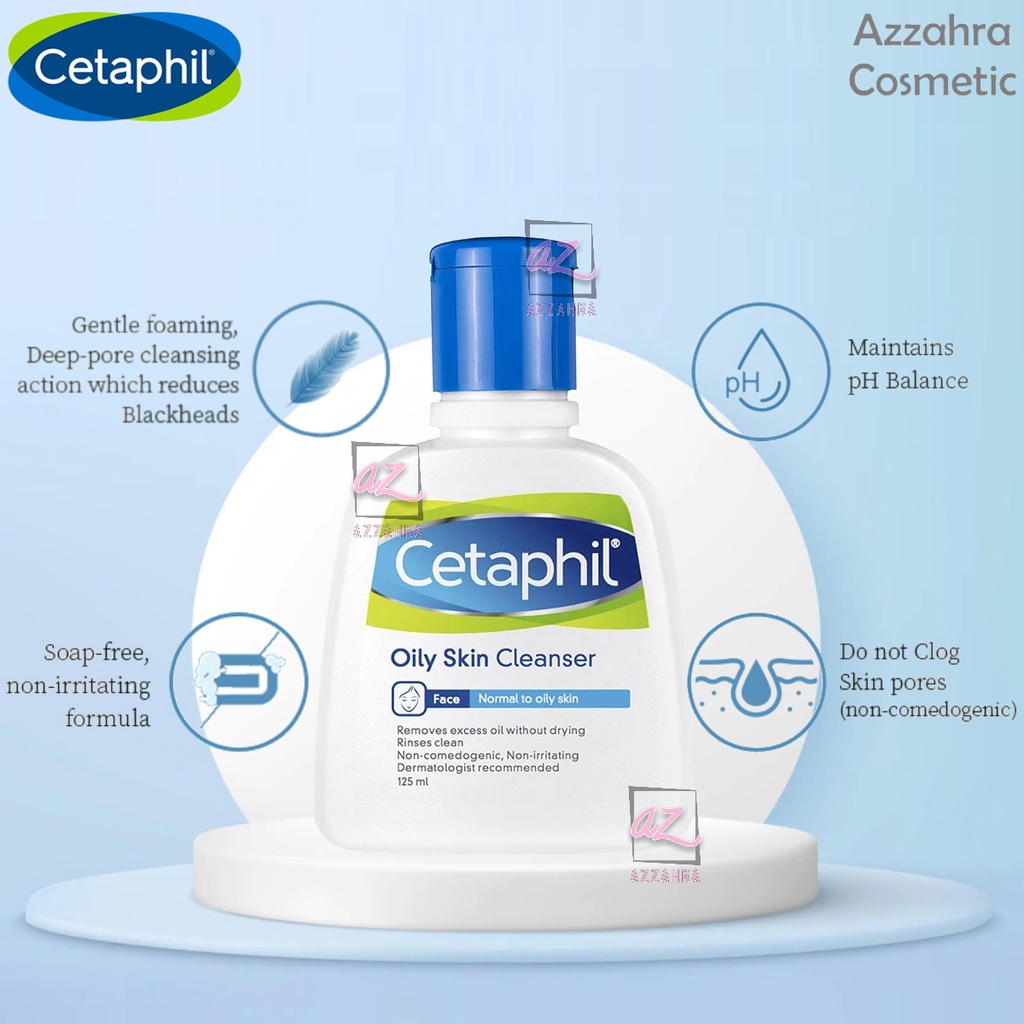 Cetaphil Oily Skin Cleanser 125ml | Skin Care Pembersih Muka untuk Kulit Berminyak