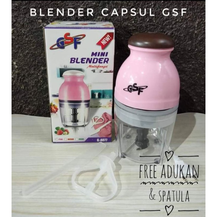 BLENDER CAPSUL CUTTER GSF - BLENDER KAPSUL GSF FREE ADUKAN DAN SPATULA - BLENDER KAPSUL STAINLESS