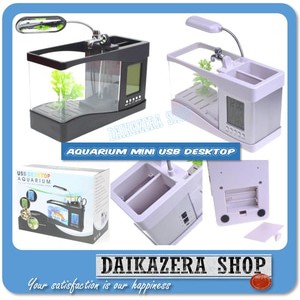 USB Desktop Aquarium Mini Fish Tank with Running Water - LS0404