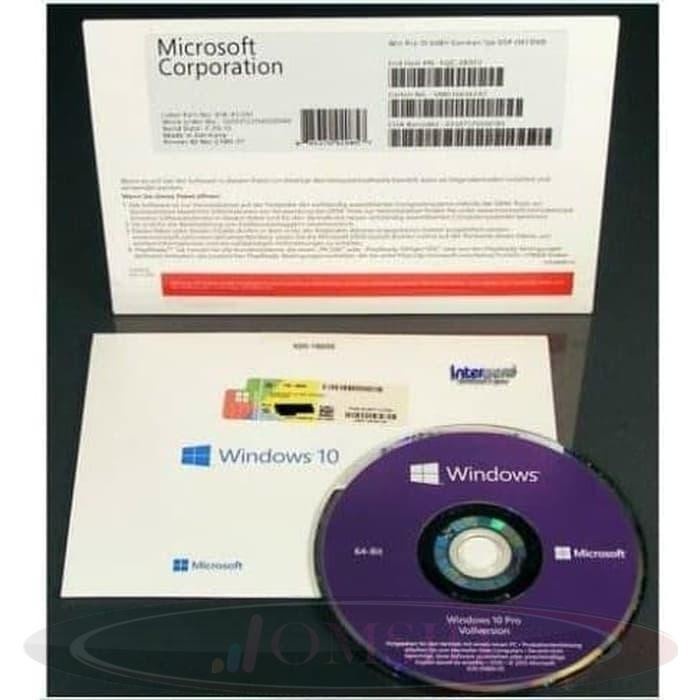 DVD Windows 10 Pro 64 bit OEM Murah [ORIGINAL]
