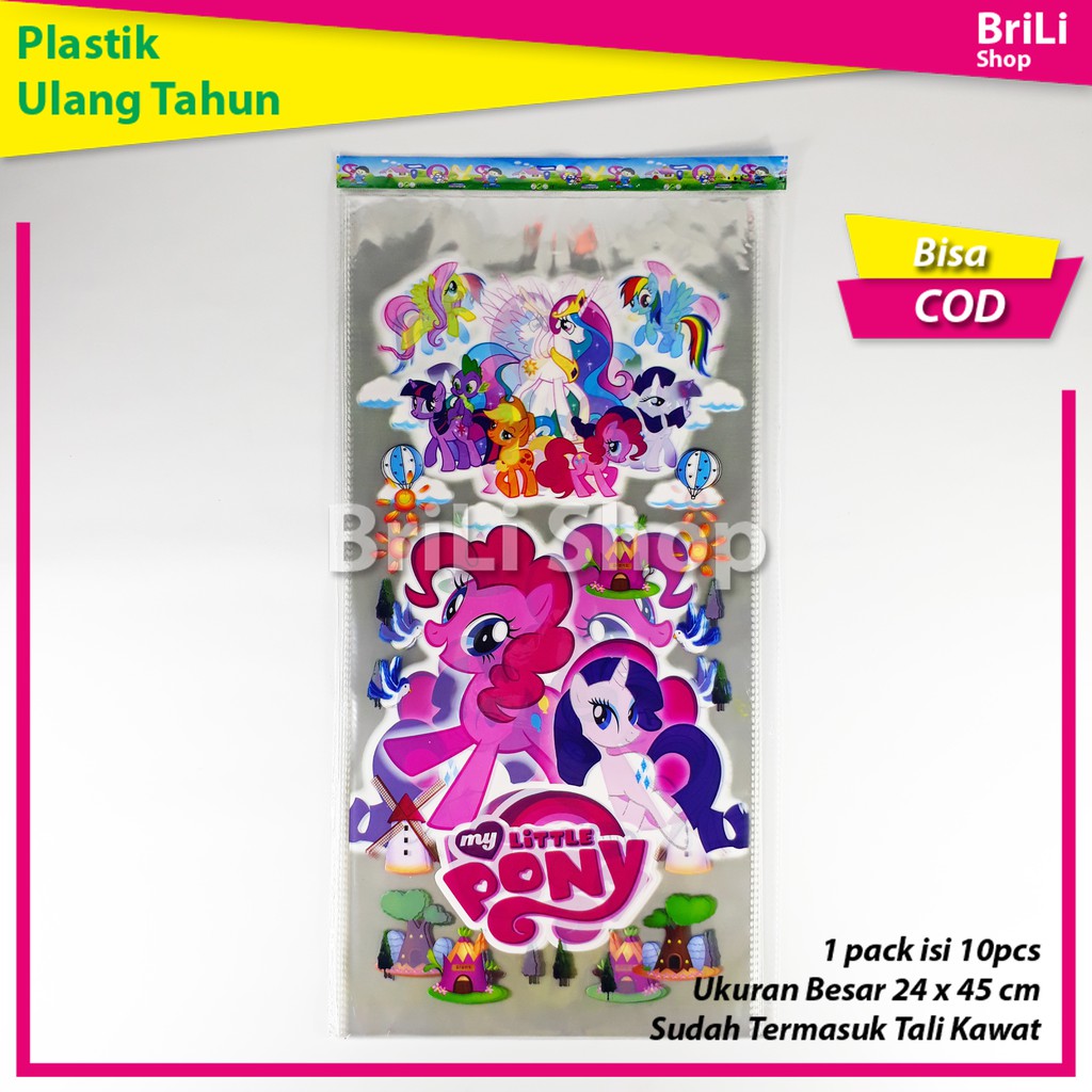 

Plastik Ulang Tahun Unicorn My Little Pony Souvenir Sovenir Ultah Goodie Bag Goodybag Goodiebag