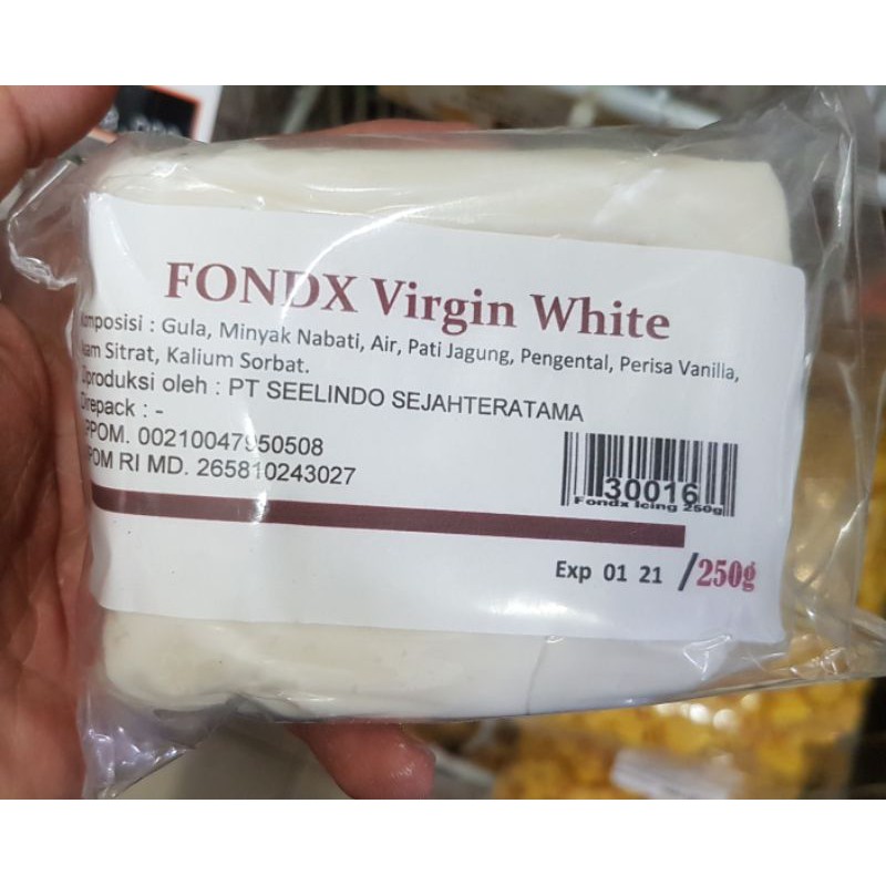 

FONDX Fondant Icing Sugar (Gula Bubuk) Virgin White 250GR