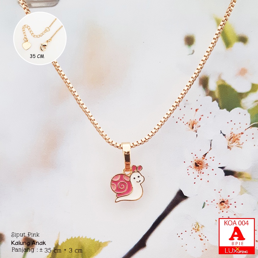 KOA 004 Kalung Anak Ekonomis Murah Kalung Koye Hello kitty Perhiasan Xuping Anak Aksesoris Anak Emas Imitasi  Kalung Boneka Anak Teddy Bear Kalung Kelinci Luxx Xuping