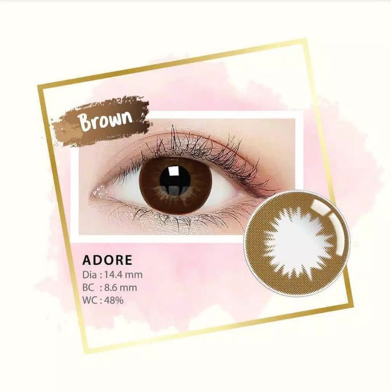 Softlens Adore By normal minus by LC /Softlens hitam/Softlens choco/Soflen/Contactlens