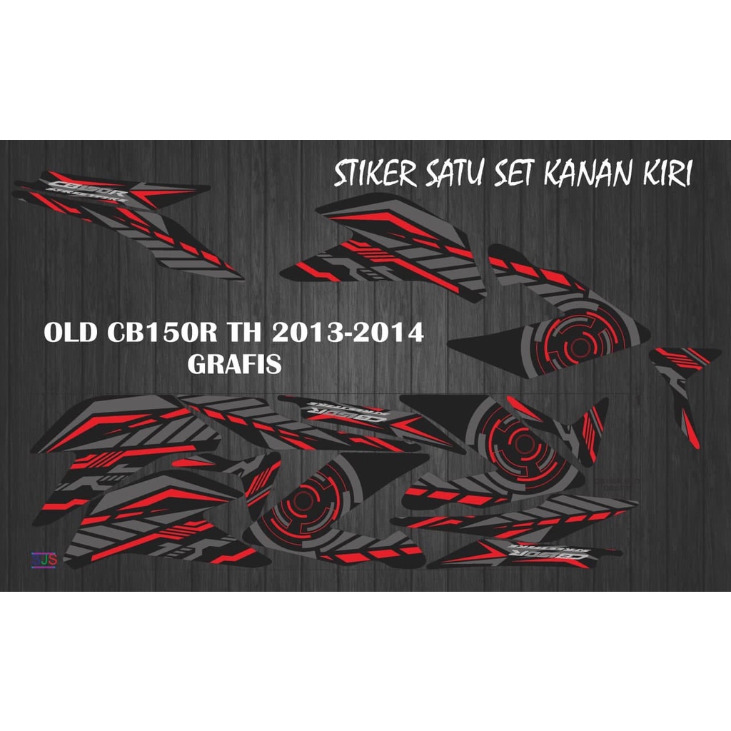 STIKER STRIPING MOTOR OLD CB 150R 2013-2014 GRAFIS