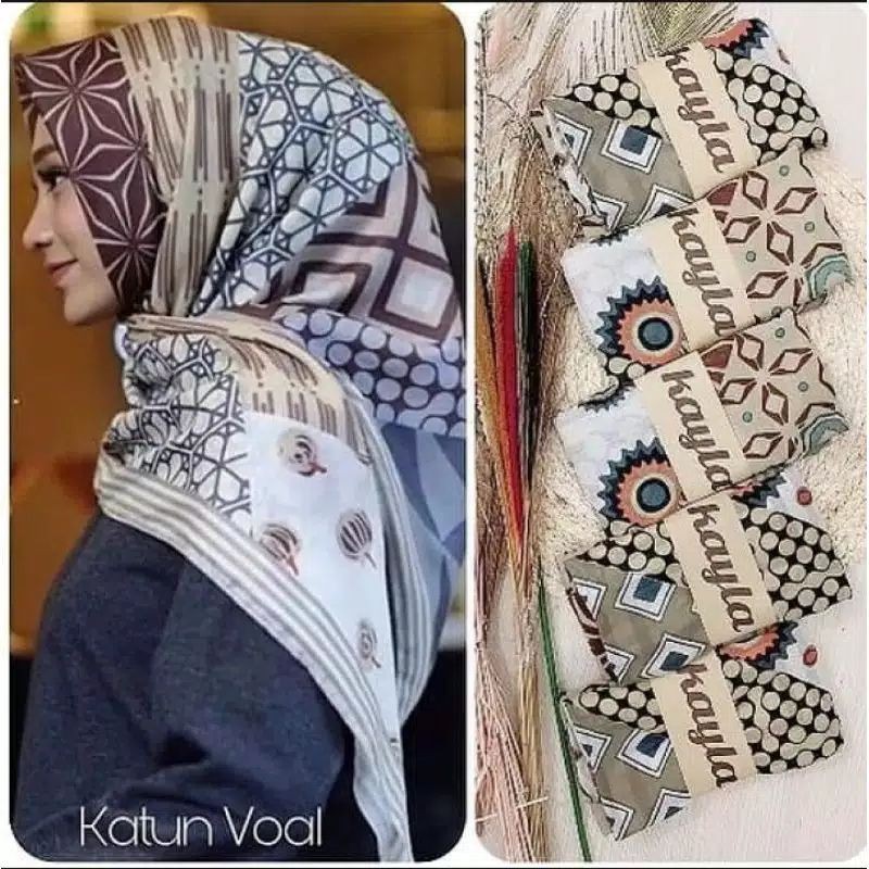 AUFAA HIJAB MOTIF KOTAK