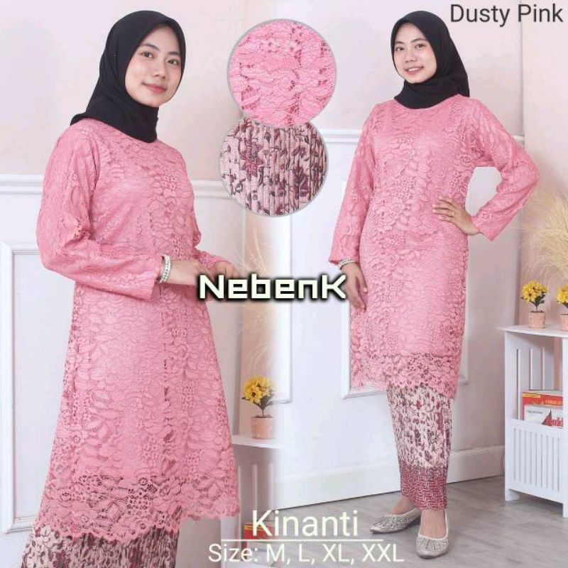 SETELAN KEBAYA / KEBAYA BRUKAT / KEBAYA MODERN / KEBAYA PUTIH-3