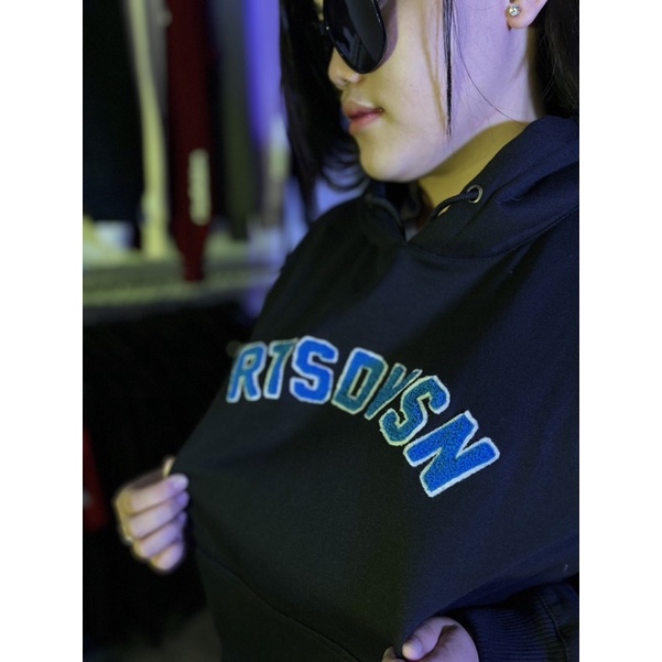 HOODIE RTSDVSN | FONT BIRU BORDIR BLUDRU