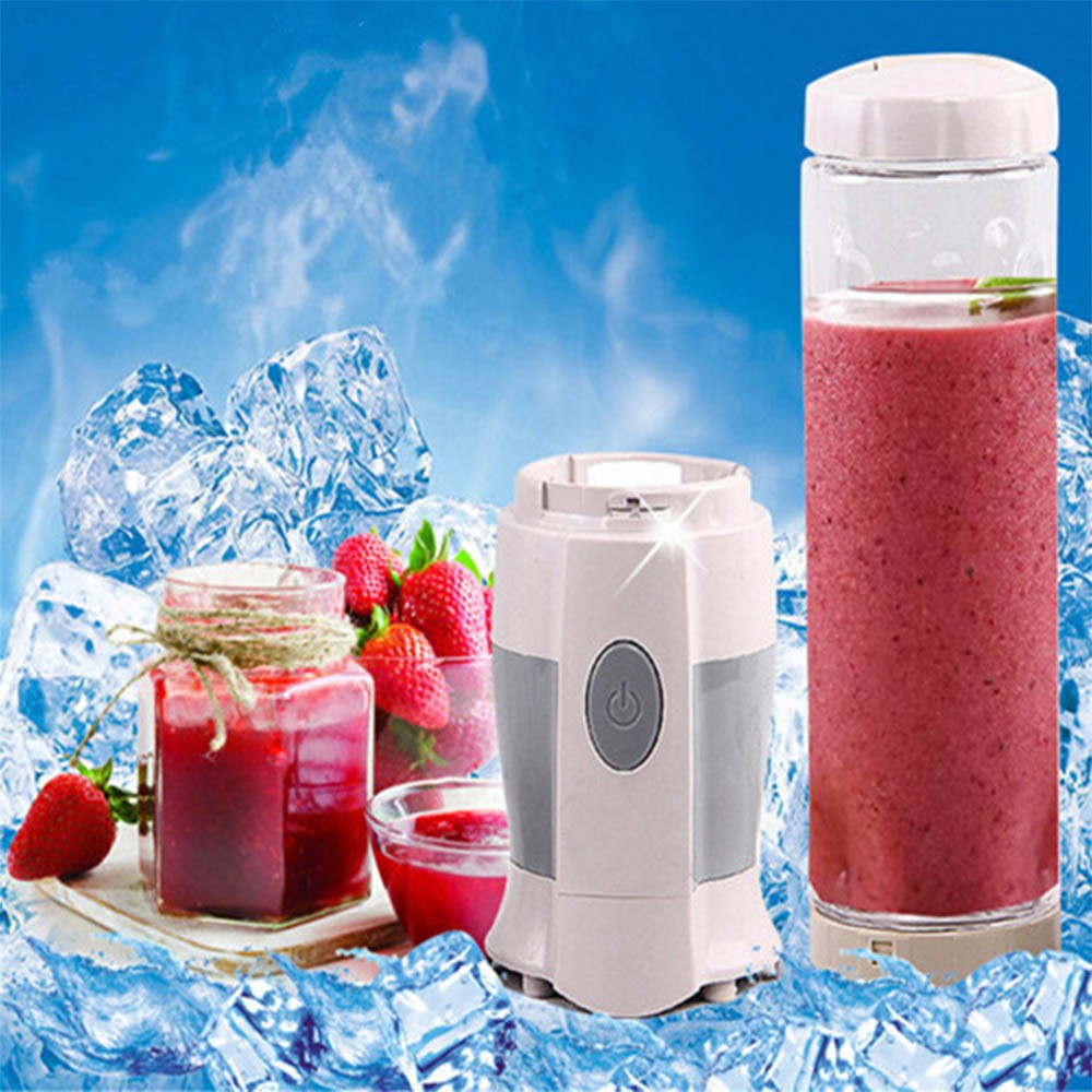 Blender Buah Portable Juicer Mini 400ml Shake n Take White