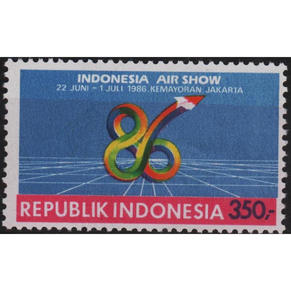 

Perangko Filateli #H75 - Indonesia MNH 1v 23.06.1986Indonesia Air Show