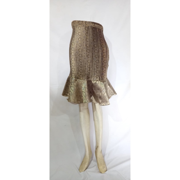 ROK KEBAYA PLISKET SONGKET DUYUNG PENDEK TERLARIS KZ