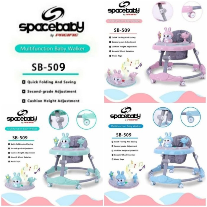 [FREE PACKING KARDUS] Space Baby Baby Walker SB 505, 506, 507, 509, 512, 513 Baby Walker Space Baby