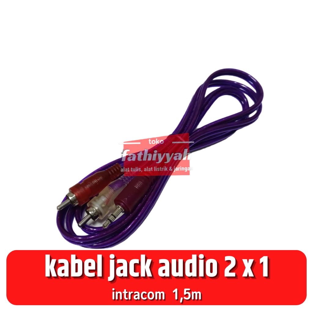 intracom kabel audi RCA 2 ke 1 speaker hp laptop vcd dvd
