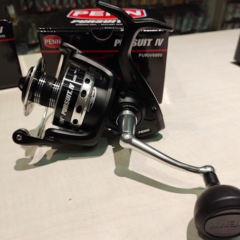 Reel Pancing PENN Pursuit IV Power Handle Handel Spinning Ril Rel Rell Reel Katrol Gulungan Perlengk