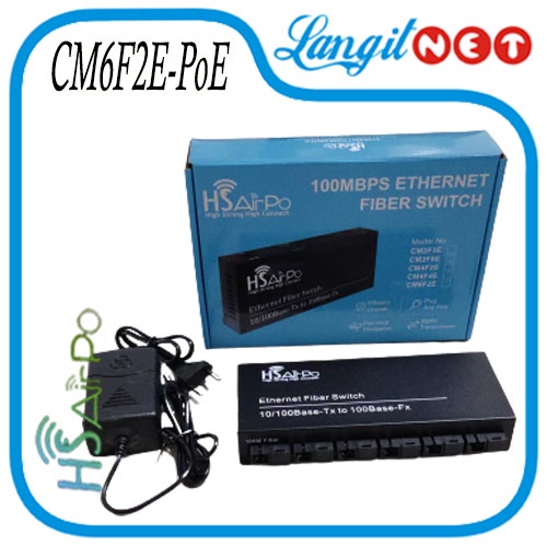 MEDIA CONVERTER 6 FIBER 2ETHERNET 10/100 HS AIRPO 6F2E