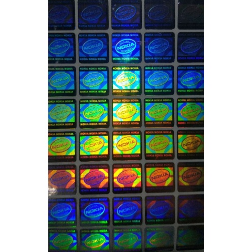 

Sticker Hologram NOKIA Silver/Hijau