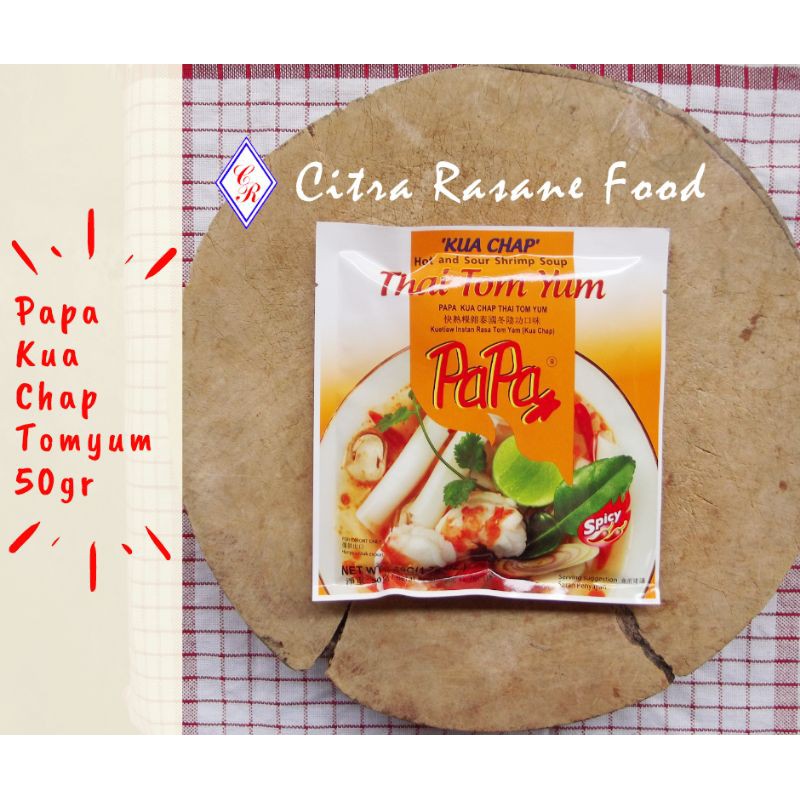 

Papa Kua Chap Tomyum / Kuachap Tomyum Papa Instant 50gr