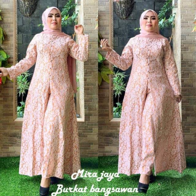 Setelan celana brokat bangsawan by mirajaya