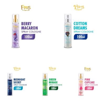 * NCC * Fres &amp; Natural Body Mist Parfum Spray Cologne Perfume Hijab Fresh Dessert Collection - Netto 100 ml