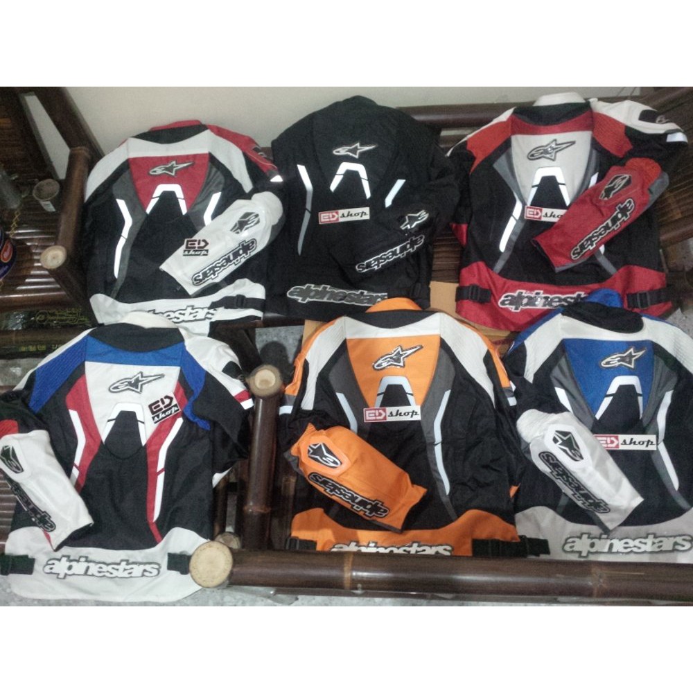jaket Touring Alpinestar RWB Orange Biru Best Quality