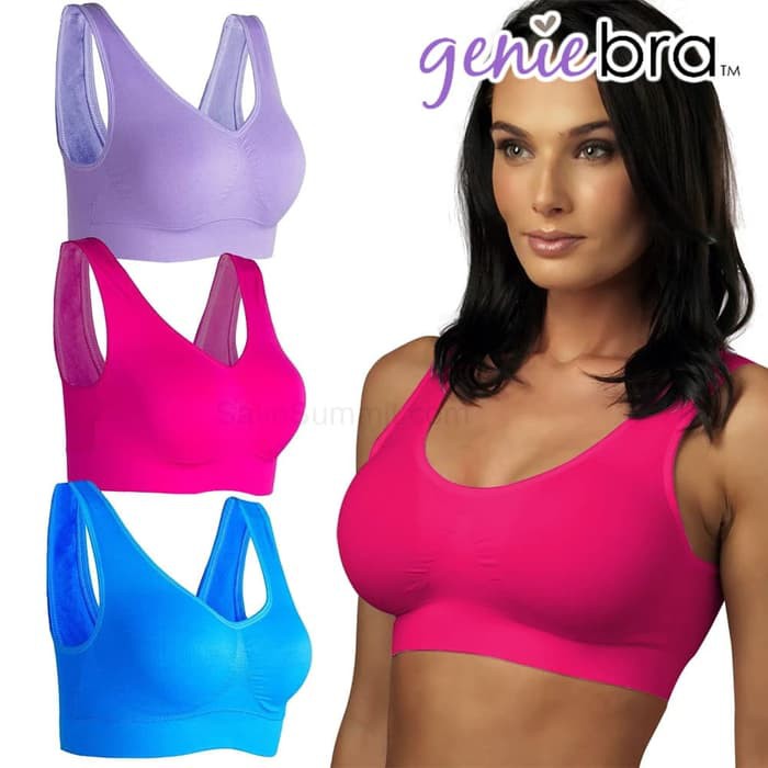 [COD] 3Pcs Bra Musim Panas Jepang Berkualitas Halus Nyaman Tanpa Kawat Original | Genie Bra Summer