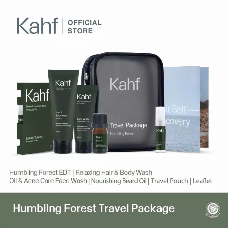 Kahf Humbling Forest Travel Package isi 4 item | Paket Kahf
