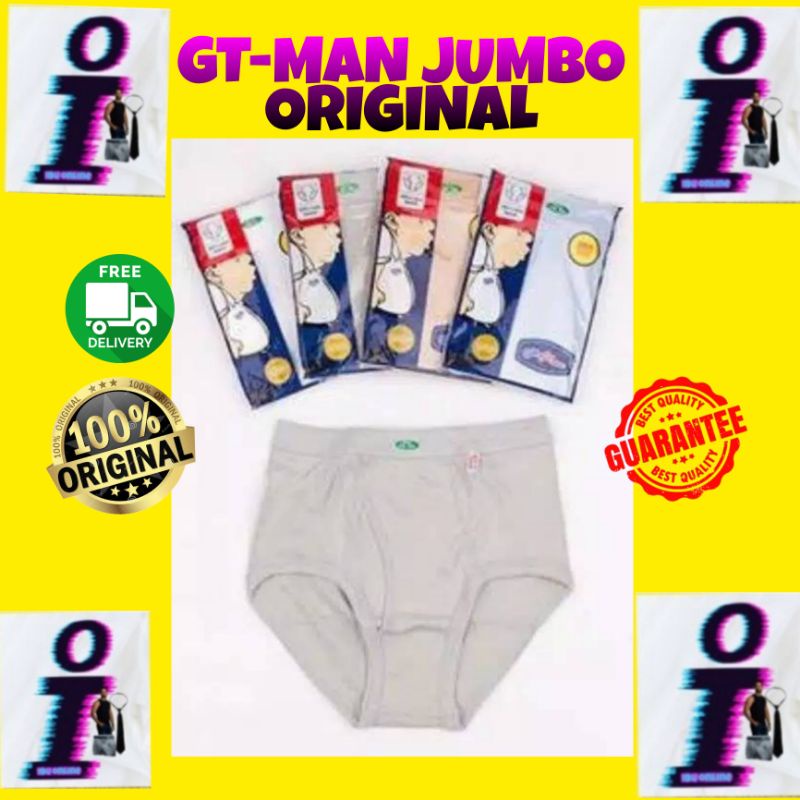 CELANA DALAM PRIA JUMBO GT MAN JUMBO BW 704 JUMBO SIZE - CELANA DALAM PRIA KATUN