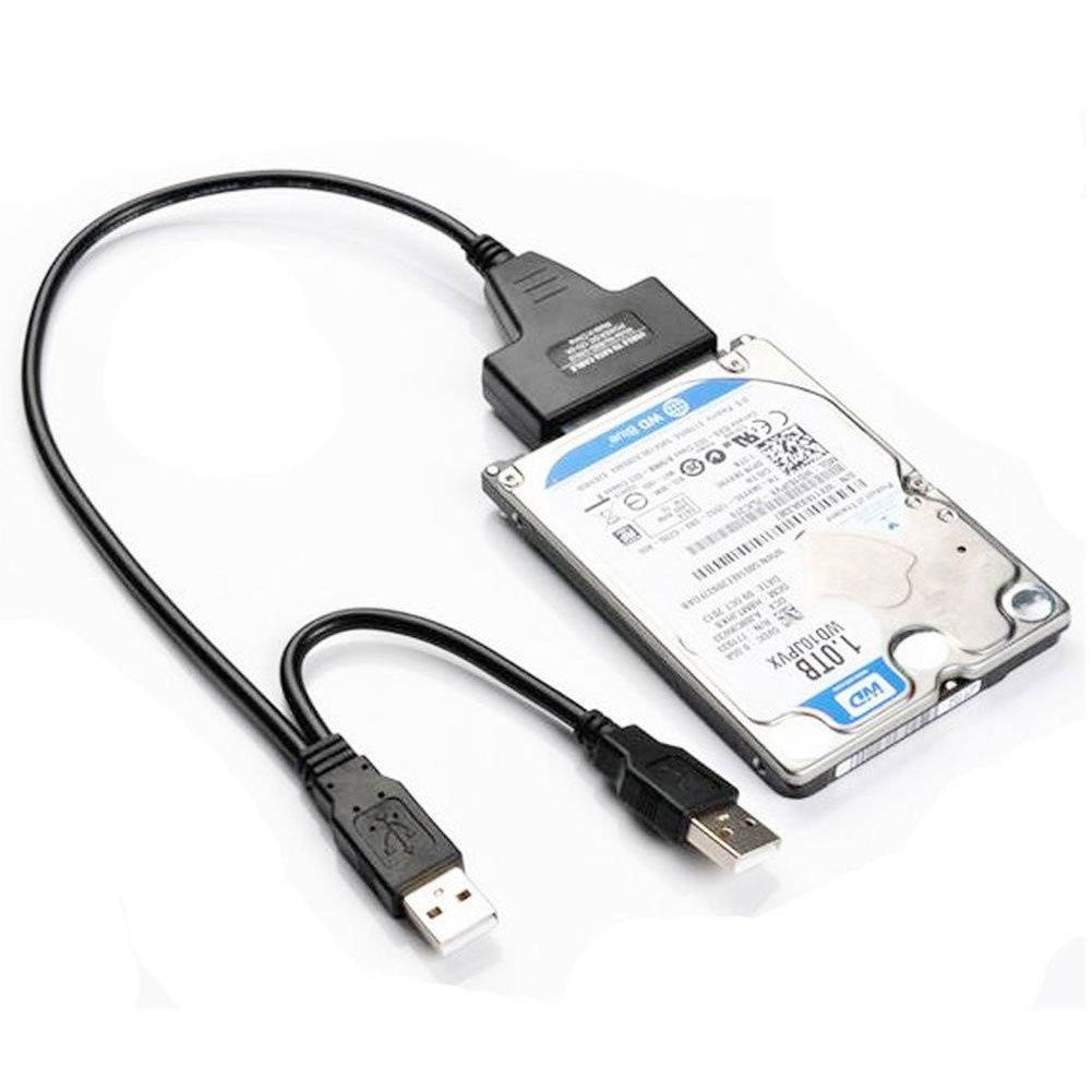 Kabel Adapter Hard Disk Drive 7 + 15 Pin SATA to USB 2.0 Untuk HDD 2.5 Inch Laptop