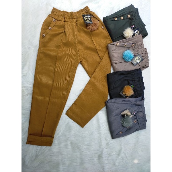 CLANA CELANA ANAK PEREMPUAN 4-13 TAHUN BAGY PANTS ANAKA CELANA PANJANG ANAK FASHION ANAK