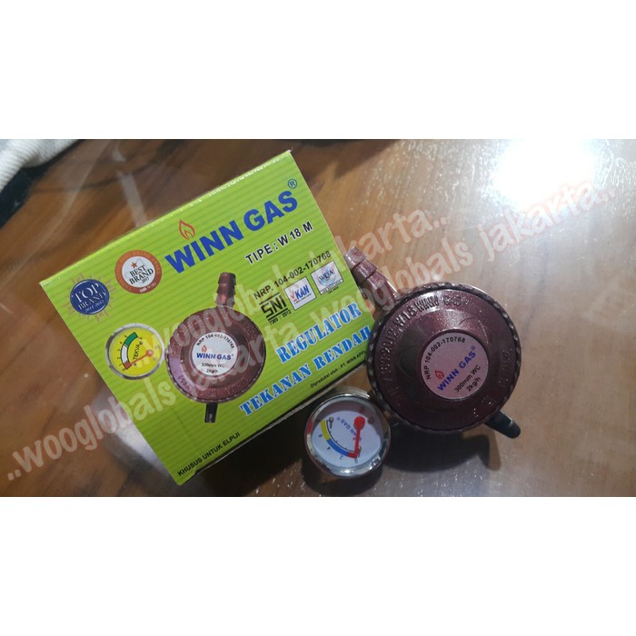 REGULATOR KOMPOR WINN GAS METER TEKVA W.28 ORI SNI