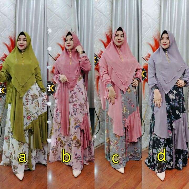 Open PO Gamis Set Khimar Khadijah Syari HK By Dermawan