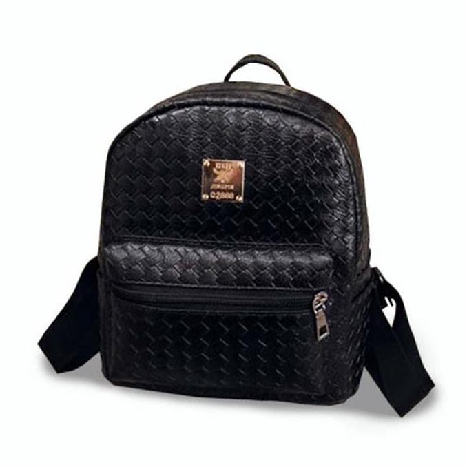 Sale Tas Ransel Kecil Wanita Backpack Casual Import - Hitam Paling Bagus