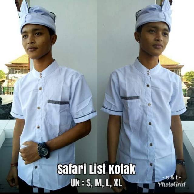 Baju Hem / Kemeja / Safari Lis Kotak