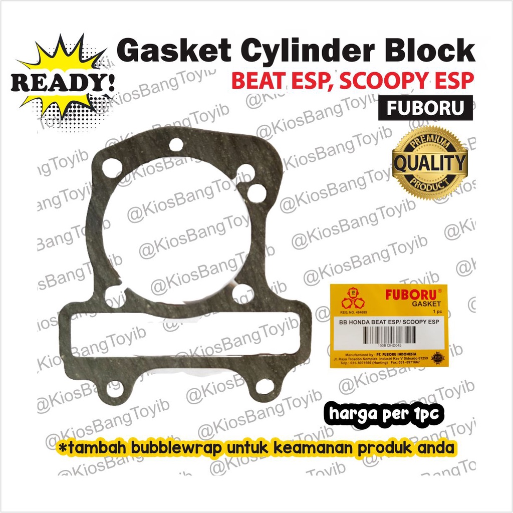 Packing Gasket Cylinder Block (BB) Honda Beat ESP Scoopy ESP (FUBORU)