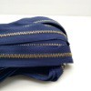 Daun Resleting (2 Arah) Besi Alloy No.5A BESI MURNI (330 Biru Navy) Emas Muda - Aksesoris Tas &amp; Dompet Wanita Fashion (IMPORT)