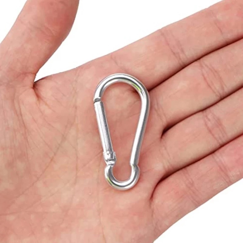 10pcs Carabiner Bentuk Labu Multifungsi Bahan Aluminum Alloy Tahan Lama Untuk Camping