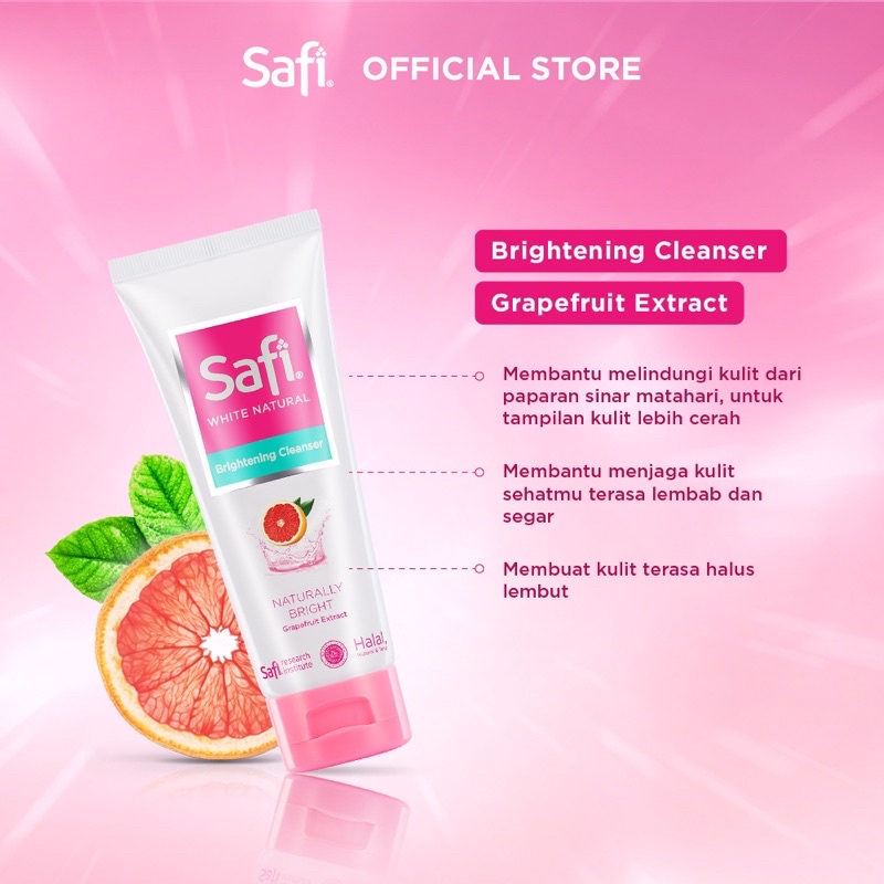 SAFI White Natural Series Indonesia / Cleanser Toner Essence Serum Cream Sunscreen Shampoo Hair Eye