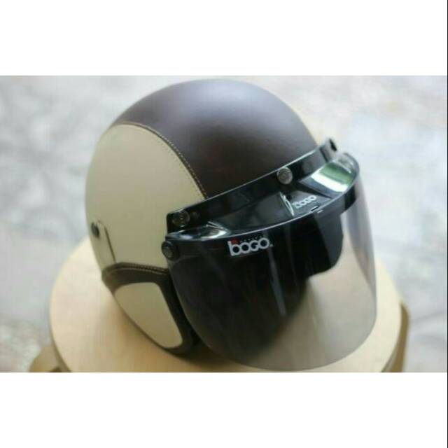 Helm bogo classic kaca flat original