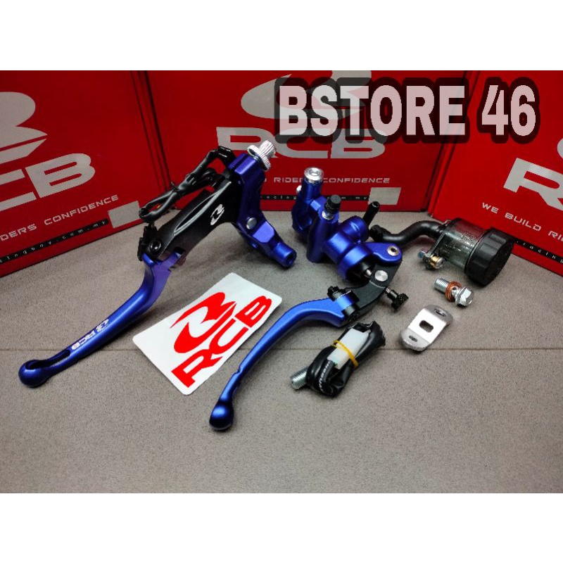 master rem rcb s1 14mm set kanan kiri kopling gsx satria fu vario ninja r15 biru