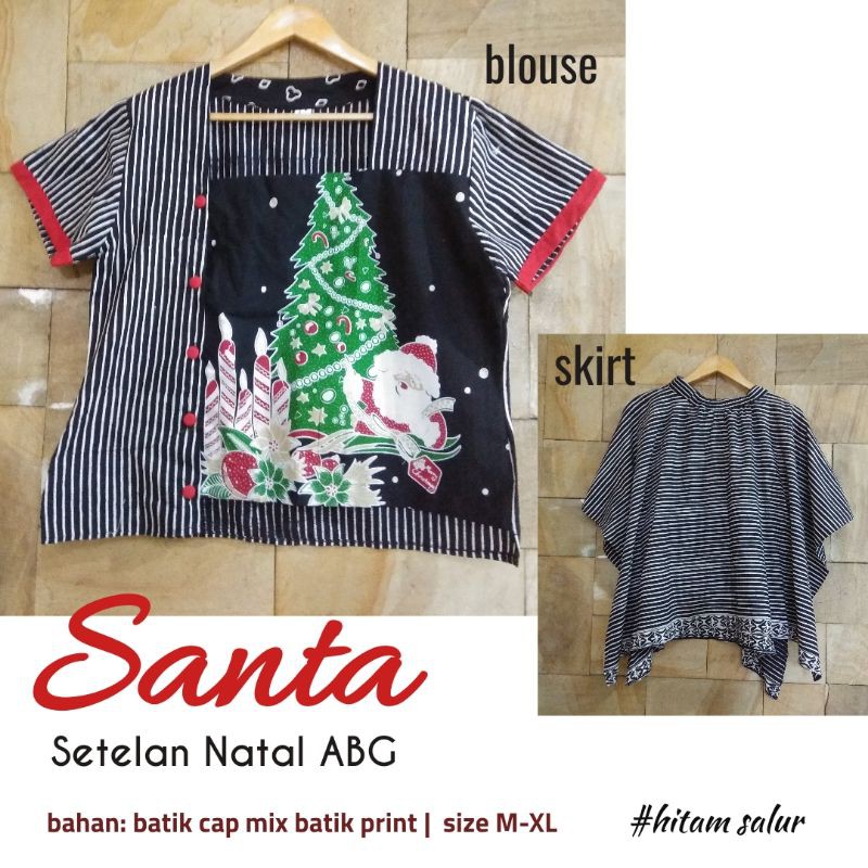 SANTA SETELAN BAJU NATAL ABG | BAJU NATAL REMAJA