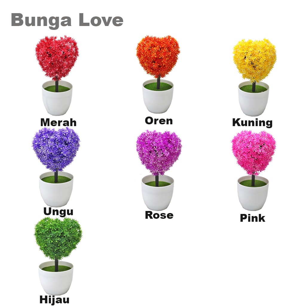 BRGUNIK Ornamen Pot Bonsai Tanaman Bunga Pajangan Dekorasi Rumah Tanaman Hias Plastik Import R233 R234 R238